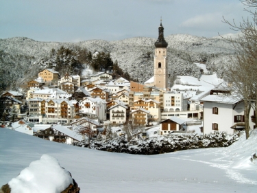 Ortisei ricoperta di neve